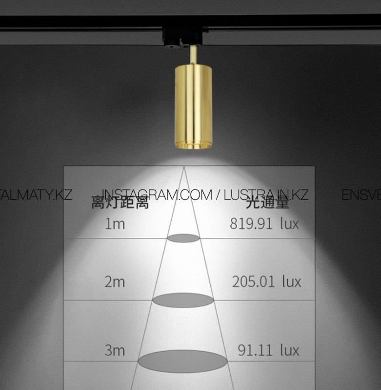 Gold Spot 20W 6000K (5шт в комплекте с черным шинопроводом 1.5М)