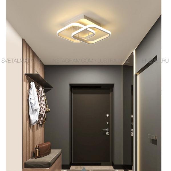 Светодиодный потолочный светильник, современная лампа белого цветf для спальни, кухни, коридора.